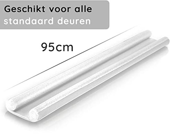 Deurafdichter 3 stuks – tochtstrip isolatie tegen kou, geluid en tocht voor alle deuren, gemakkelijk te plaatsen