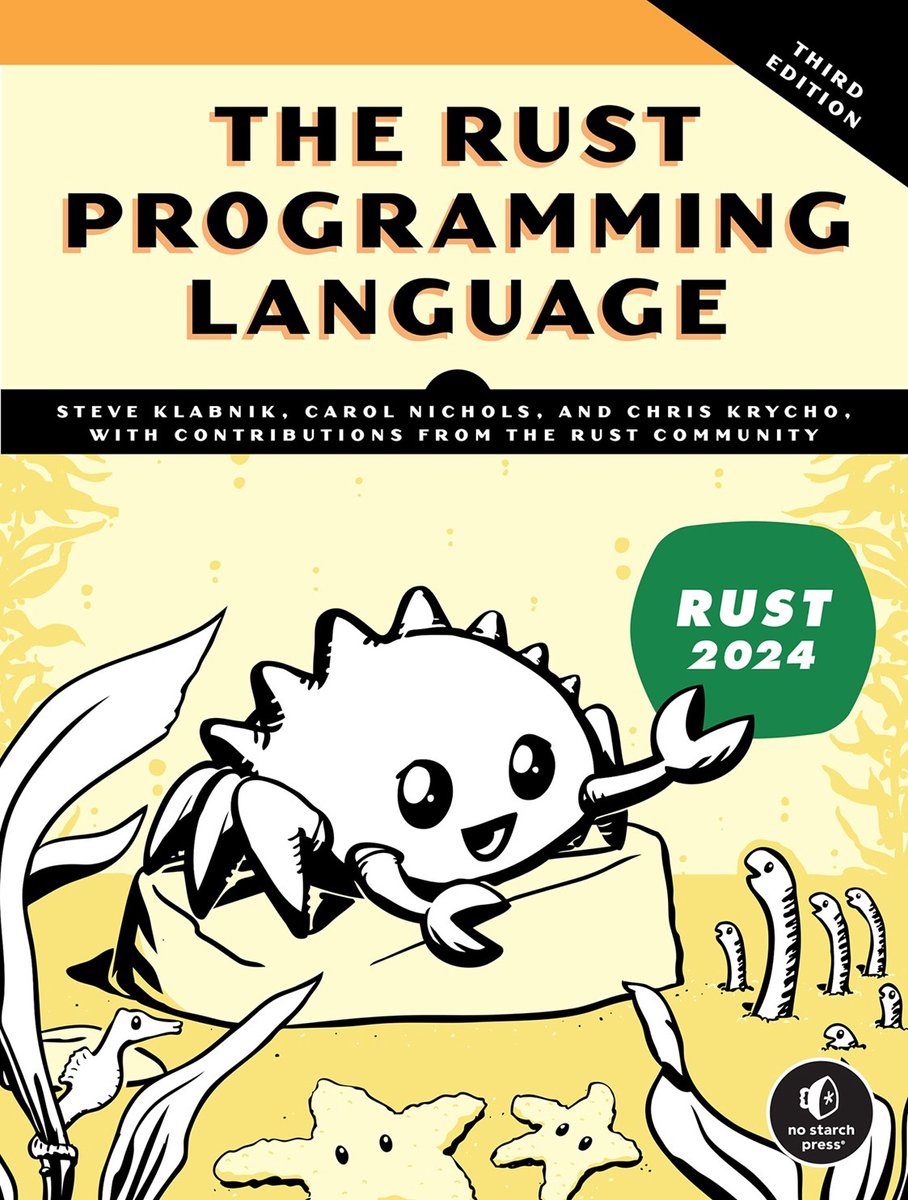 Omslag van The Rust Programming Language, 3rd Edition