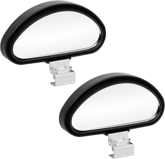 SUPAREE Caravanspiegel, achteruitkijkspiegel voor caravans, convexe caravanspiegels met regenafdekking, voor alle gangbare voertuigtypen (2 stuks