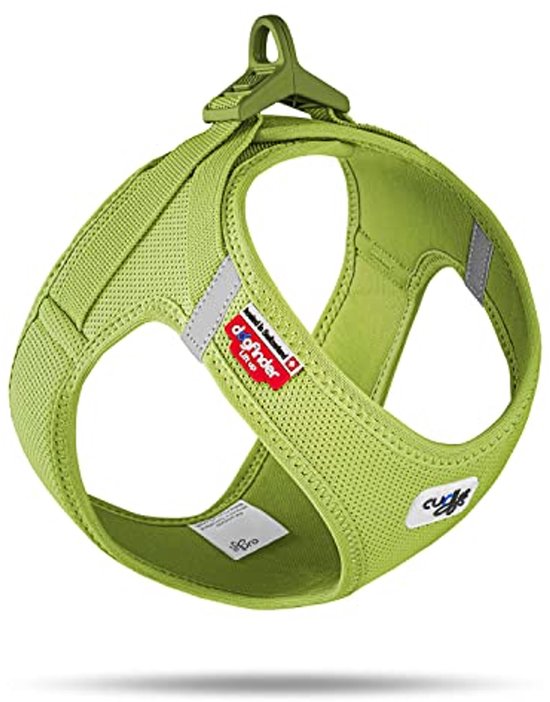 Kurgo Journey Air hondenharnas, met gewatteerd borstgedeelte en achtergreep, voor honden van 11-23 kg, maat M, zwart/grijs