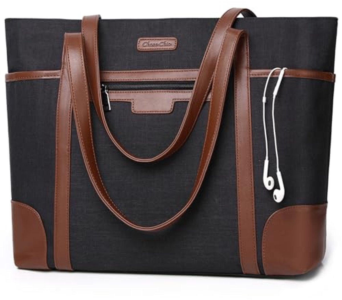 Dames Laptoptas Waterdicht Grote Shopper Schoudertas voor School - 15,6" Werktas