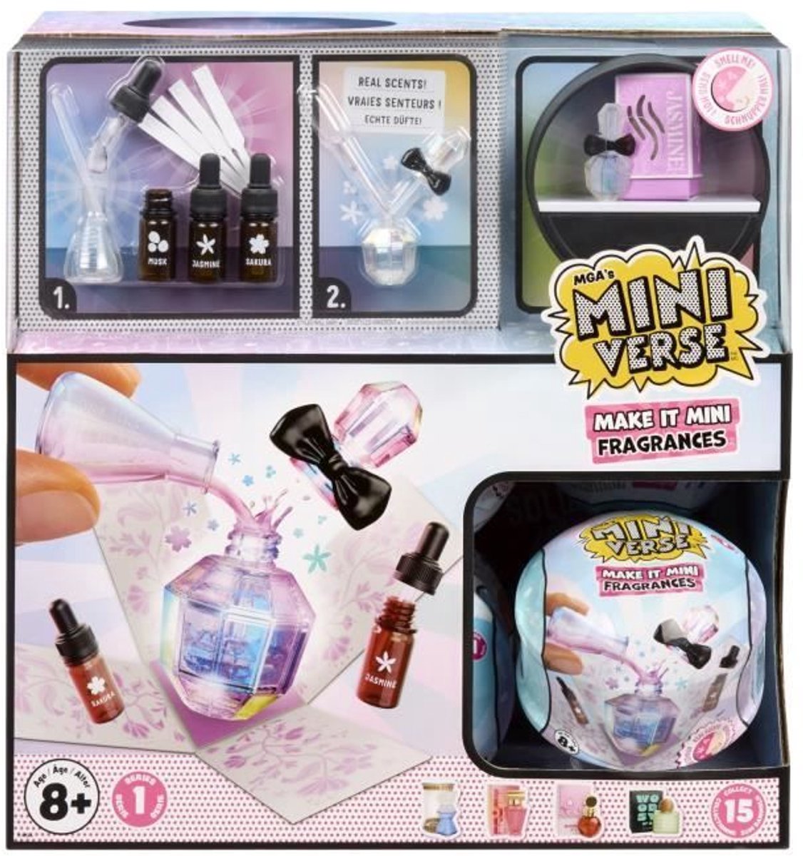 Miniverse - Geuren - Complete doos met 15 ballen om te verzamelen - Creatief vrijetijdsspel - Vanaf 8 jaar - Niet eetbaar