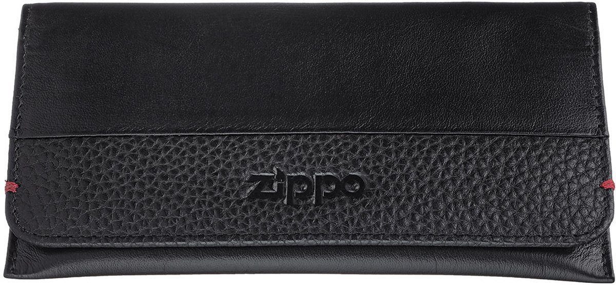 Shagzak - tabakszak - tabacco pouch Zippo Black Nappa Bi-fold