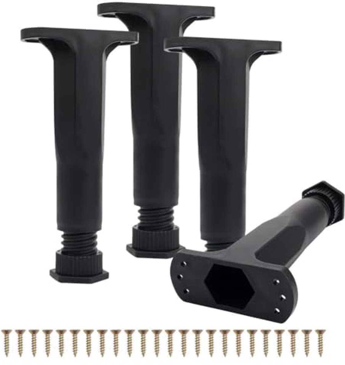 Verstelbare Meubelpoten 16-28 cm - 4 Stuks Antislip Meubelpoten voor Tafels en Meubels