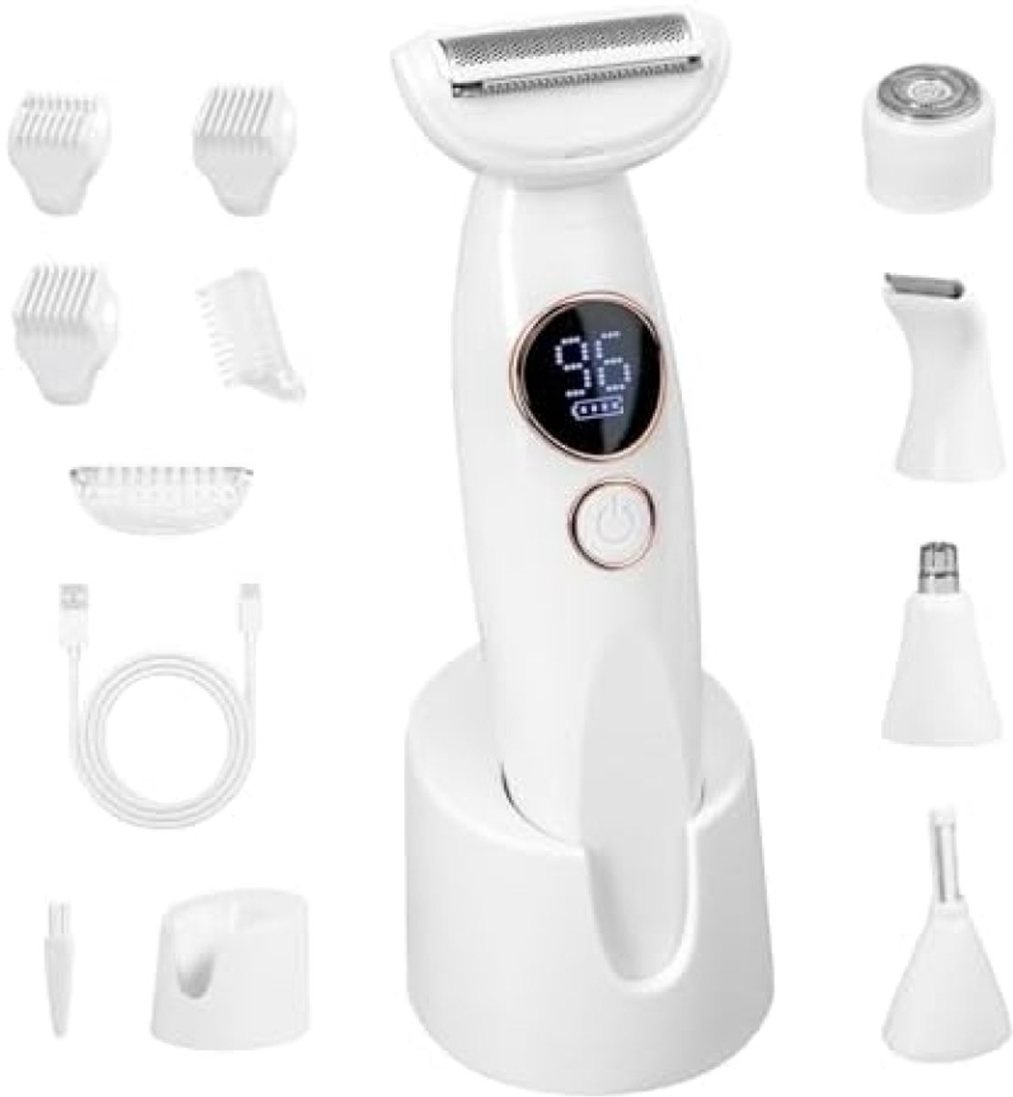 5-in-1 Elektrisch Scheerapparaat Waterdicht IPX7 voor - 5-in-1 - €78,95