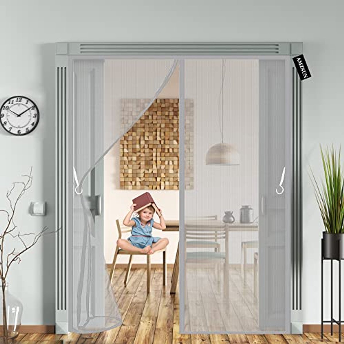 Magnetische Hordeur 180 x 200 cm - Insectenhor voor Deuren en Ramen - Houd Frisse Lucht Bi