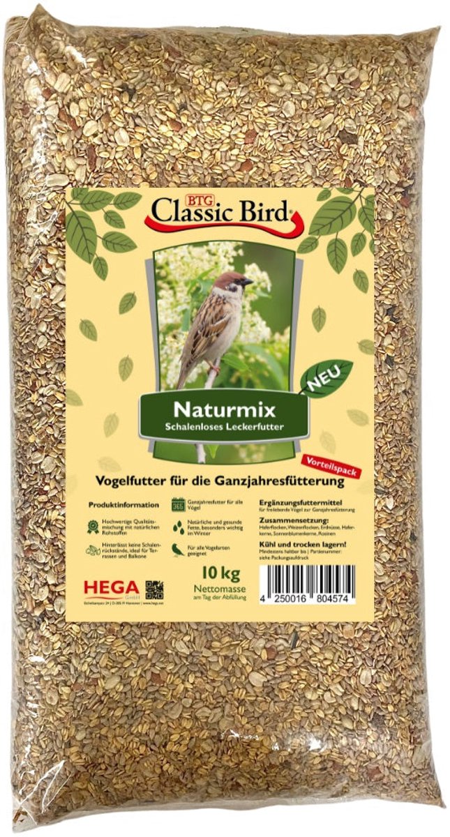Classic Bird Natuurlijke Mix - 10kg (4 x 2,5kg)