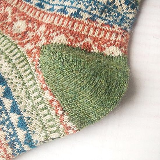 5 paar wollen sokken voor dames winter, thermische sokken damessokken, dikke zachte warme gebreide sokken, kleurrijk patroon