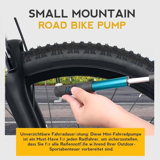 Compact Lightweight Bike Pump Needle - Portable Tire Inflating Tool voor Universele Presta en Schrader Ventiel - Essentiële Fietsonderdelen en Fietsaccessoires voor Buitenactiviteiten — afbeelding 4