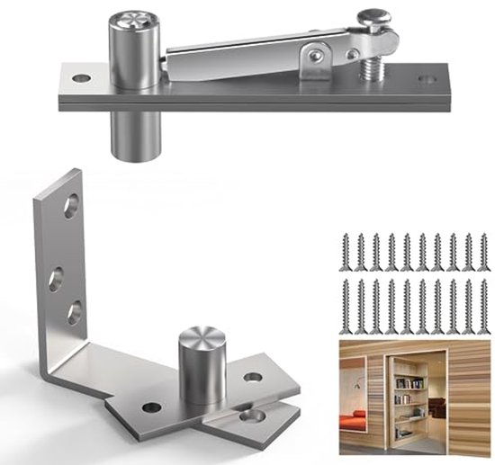 10 stuks verzonken verborgen houders, fotolijst hanger roestvrij staal, in elkaar grijpende gesphaken, meubelconnector met schroeven voor spiegel, wandmontage - 54 x 30 mm