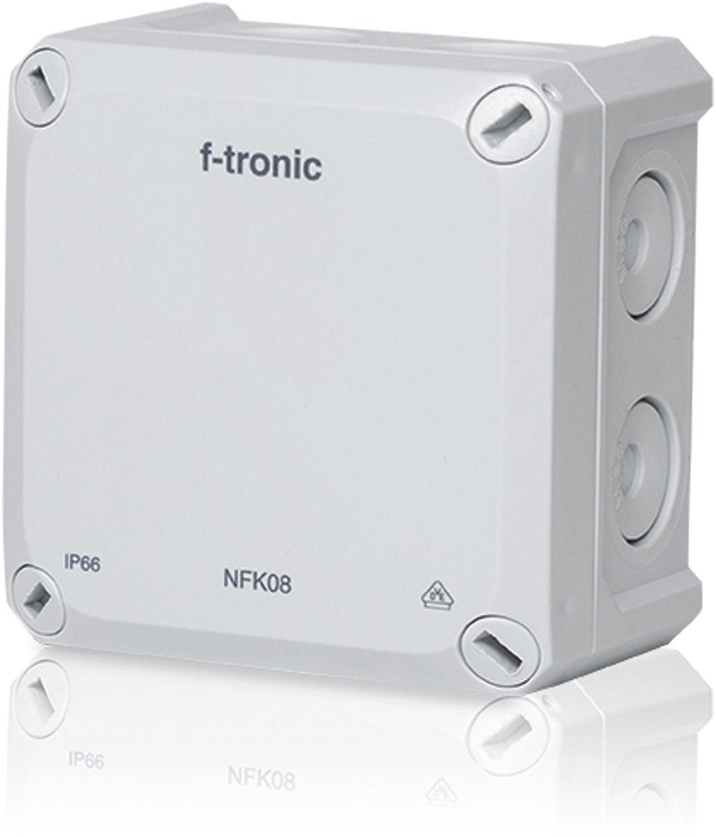 F-TRONIC FR-verdeeldoos Neptun Compact, 85x85x54 mm, grijs