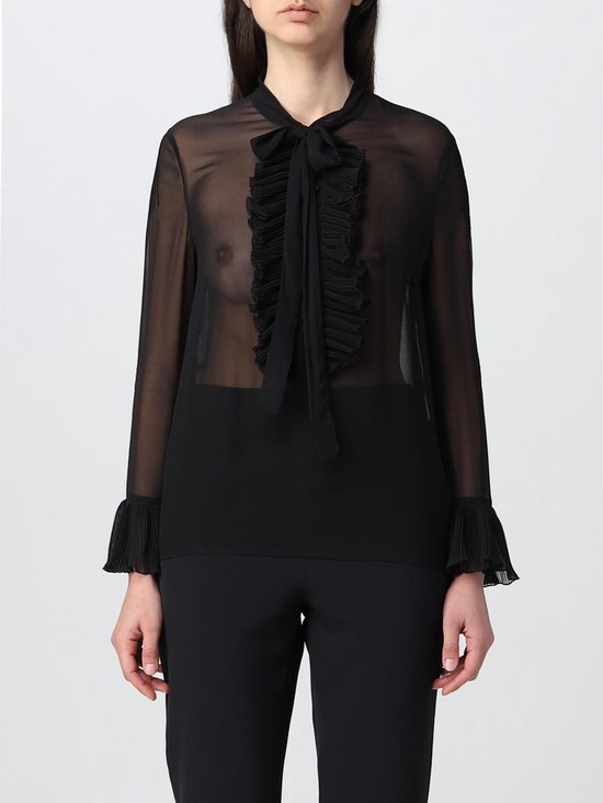 Foto: Sheer pleated blouse wo black tops