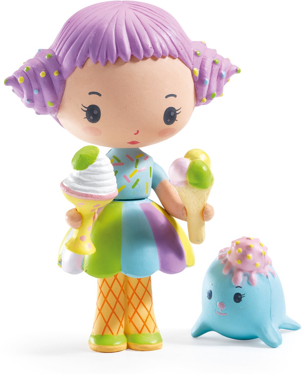 Djeco tinyly speelfiguur Tutti & Frutti - kleurrijk speelgoed.