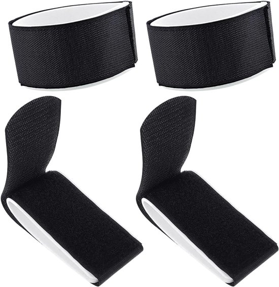 Set van 4 skisbanden met klittenband - verstelbare knopen - skibanden ...