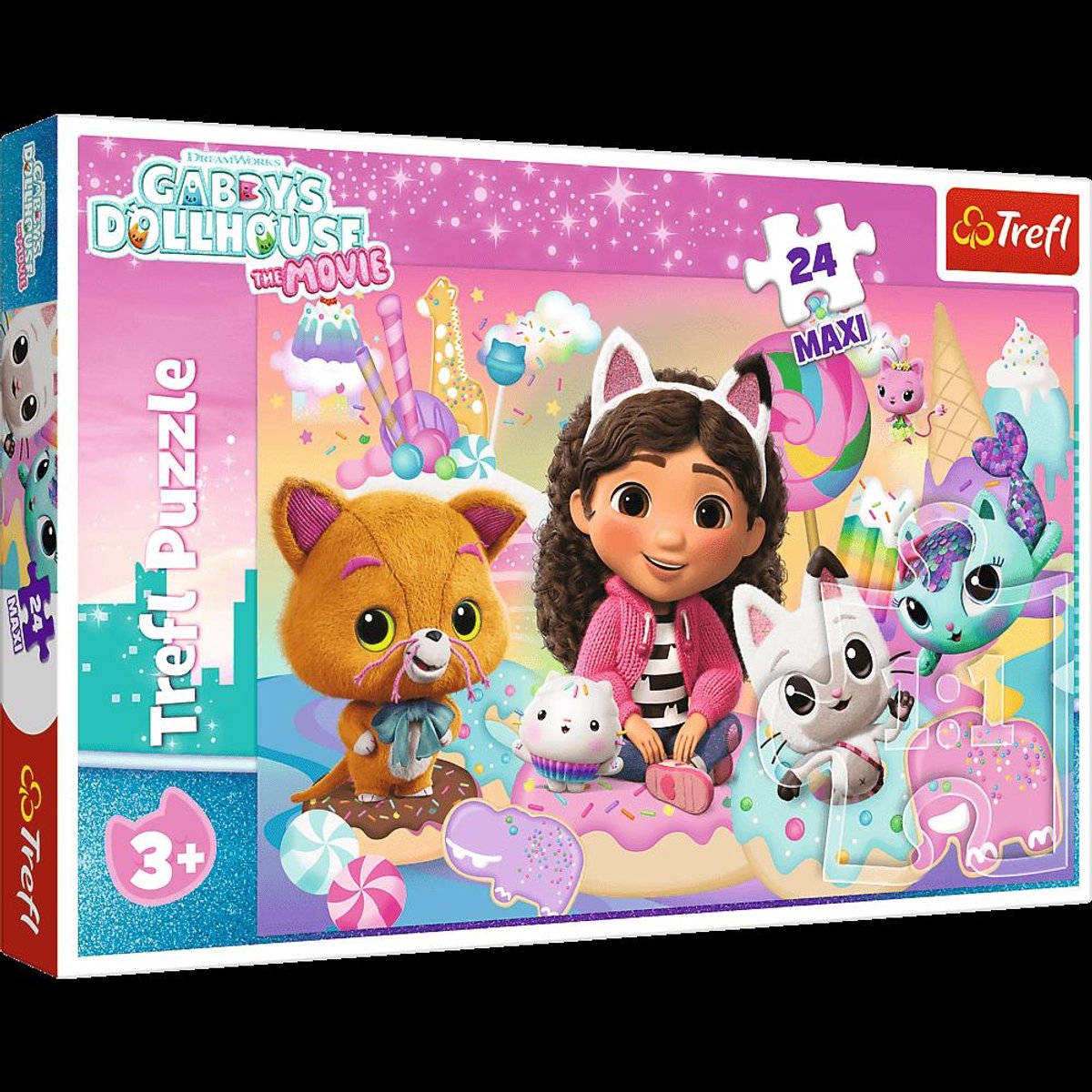 Puzzle Maxi Koci Domek Gabi, Koci świat Gabby 24 - Maxi-puzzel Gabi's kattenhuis, Gabby's kattenwereld 24