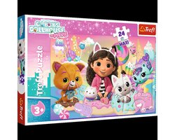 Puzzle Maxi Koci Domek Gabi, Koci świat Gabby 24 - Maxi puzzle La maison des chats de Gabi, Le monde des chats de Gabby 24