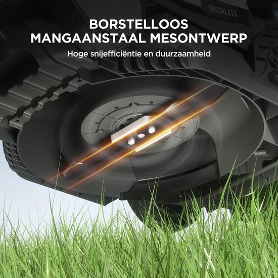 Litheli U20 snoerloze borstelloze grasmaaier 33 cm- met 2 * 2,0 Ah accu's- tot 200 ㎡ van Litheli — afbeelding 5