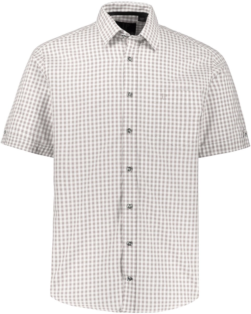 JP 1880 - Heren - Overhemd traditioneel kostuum kentkraag Modern-Fit - Kiezel - Maat XXL