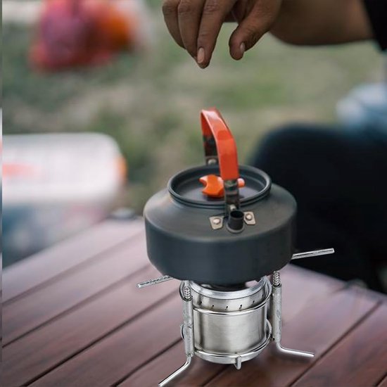 Cosensi - Dailygoods - Dailygoody - Camping Alcoholfornuis - Draagbare Brander - Roestvrij Staal - Ultralight Kachel - Ideaal voor Backpacken - Stevige Alcoholoven van Cosensi — afbeelding 2