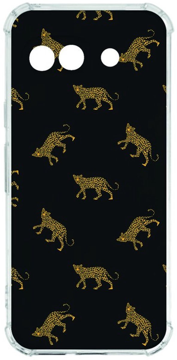 Google Pixel 9a Hoesje - Leopards TPU Antishock