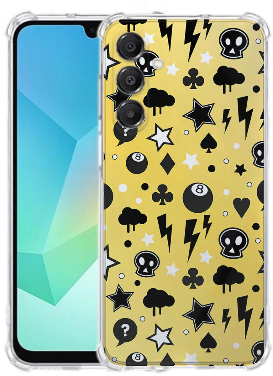 TPU Telefoonhoesje Samsung Galaxy A17 - Punk Yellow schokabsorberende backcover