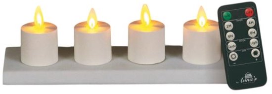 Anna's Collection Oplaadbare LED theelichtjes