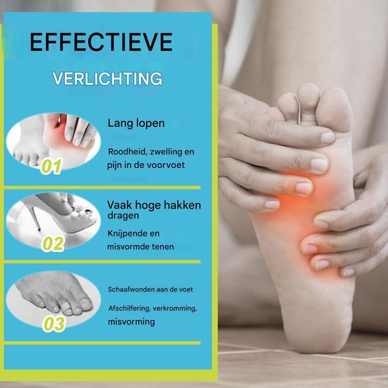 Ynkkvre - Voetkussentjes Elastisch - Ademend Materiaal - Discrete Huidkleur - Dagelijks Gebruik - Verlicht Voorvoetpijn van Merkloos — afbeelding 2