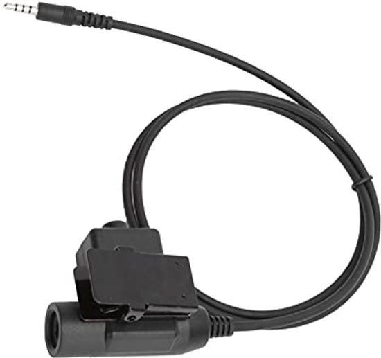 Elprico U94 PTT System, U94 PTT System Adaptateur Militaire Adaptateur de Casque 2 Broches 3,5 Mm pour Talkies-Walkies de la Série