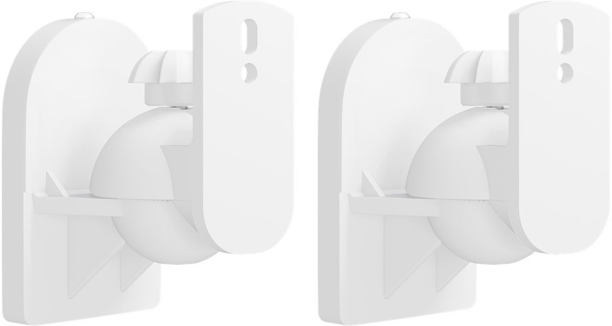 Goobay luidspreker muurbeugel set voor kleine luidsprekers - tot 3,5 kg / wit