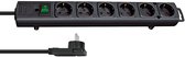 Multiprise Brennenstuhl Comfort-Line Plus avec 6 grands contacts / noir - 2 mètres
