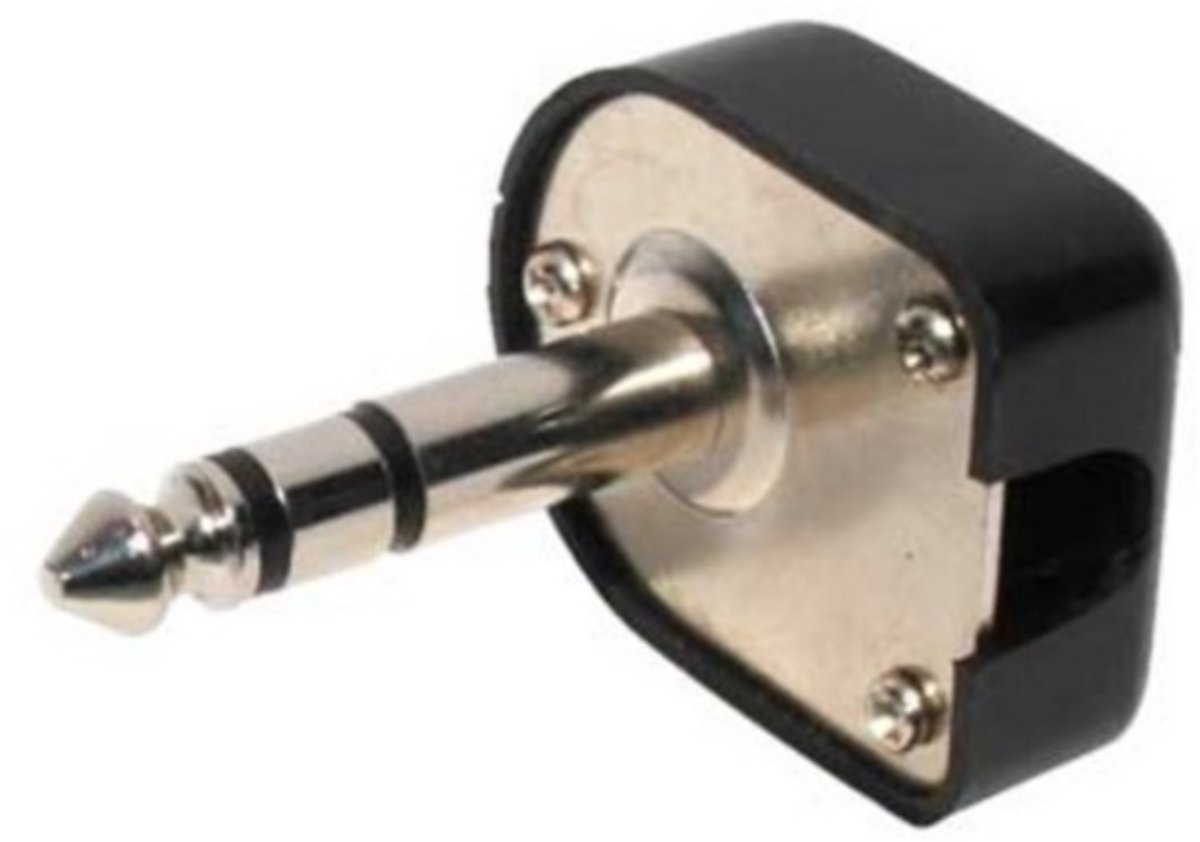 S-Impuls 6,35mm Jack (m) connector - plastic / haaks - 3-polig / stereo