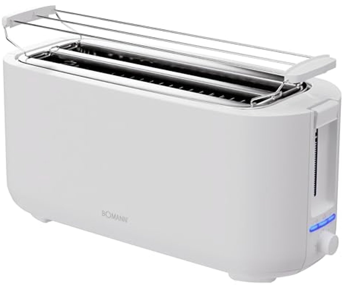 Compacte broodrooster voor 2 sneden met ontdooifunctie en broodjeshouder - 1400W