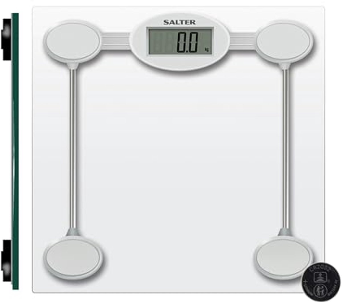 Digitale Personenweegschaal met Gehard Glas en LCD Display - Tot 180 KG
