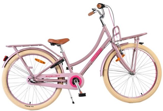 Volare Excellent Kinderfiets - Meisjes - 24 inch - Mat Roze - 3 Versnellingen