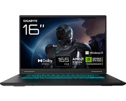 GIGABYTE GAMING A16 3VHK3EE894SH - Gaming Laptop - 16 inch - RTX 5060 - Ryzen 7 - 16GB/1TB