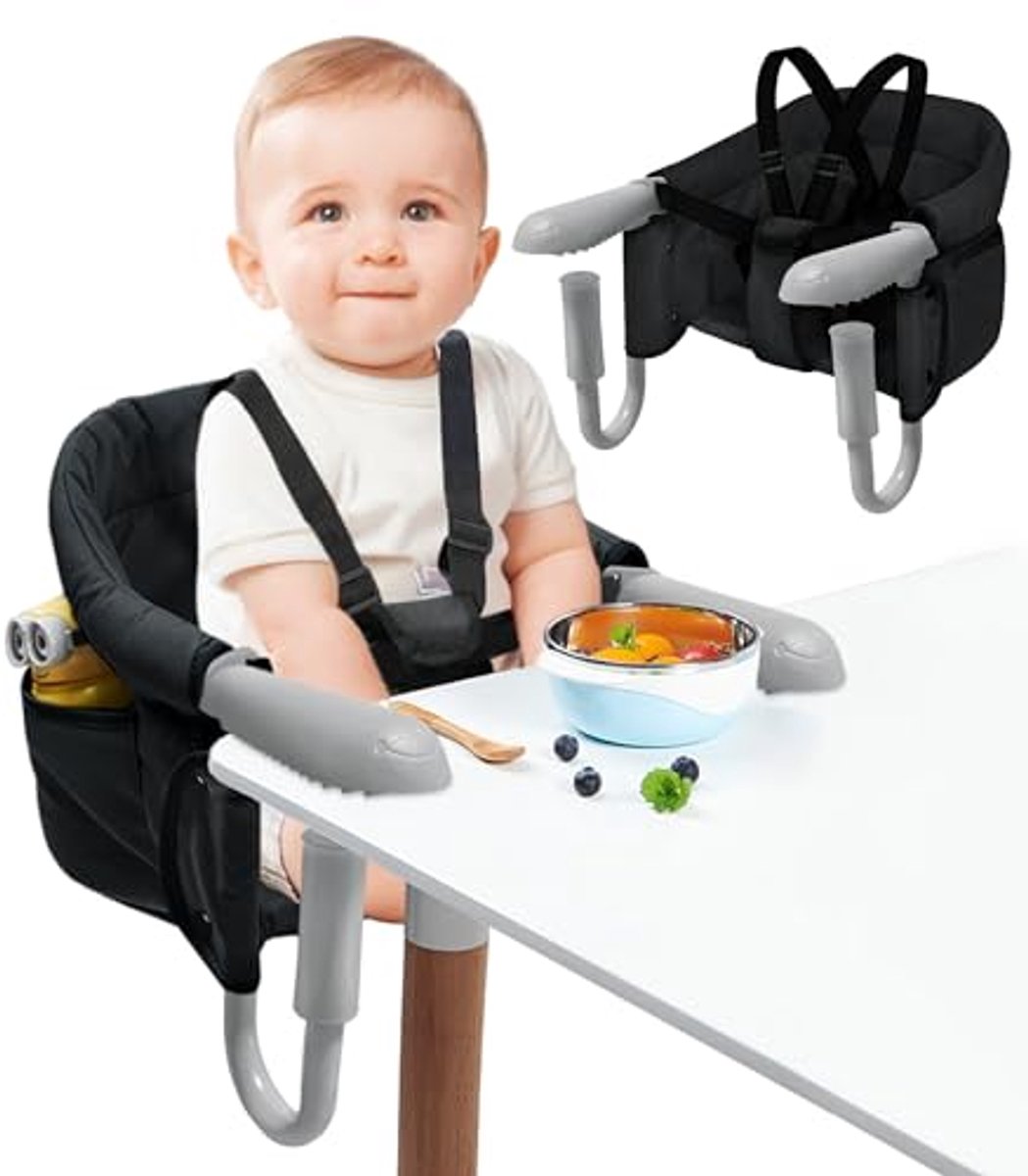 Opvouwbare Eetstoel voor Baby's - Veilige en Stevige Kinderstoel met 7-Punts Veiligheidsgordel