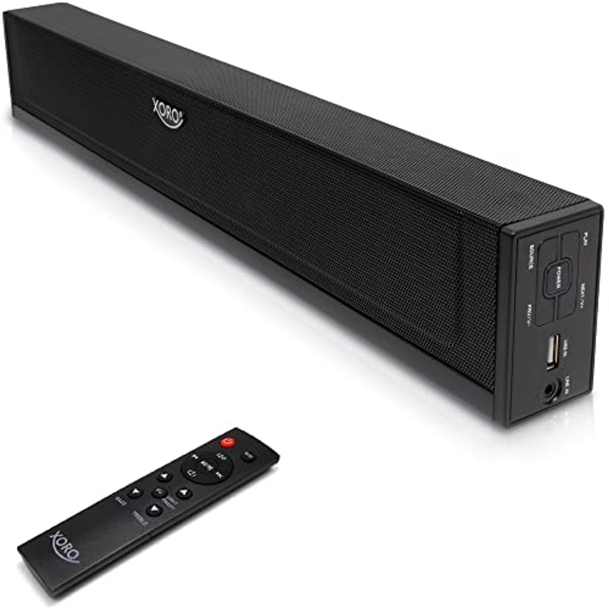 TV soundbar met 25 watt vermogen, Bluetooth, USB, en Multi Audio-ingangen
