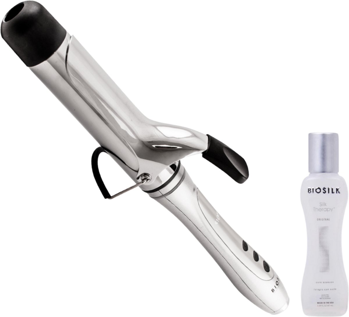 Biosilk Titanium Pro Krultang 38mm met Gratis Silk Therapy - Biosilk - €94,95
