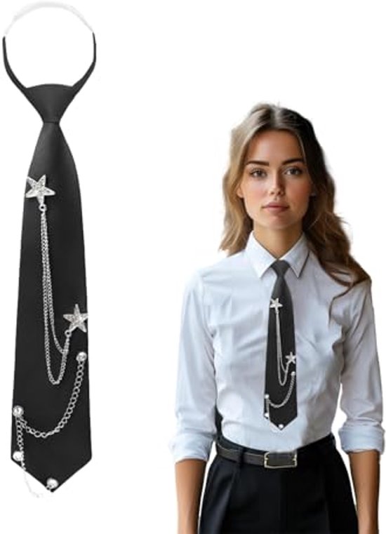 Yolev 1Pc Tie Heren Stropdassen Effen Uniform Pre-Gebonden Yolev 1Pc Tie Heren Stropdassen Effen Uniform Pre-Gebonden