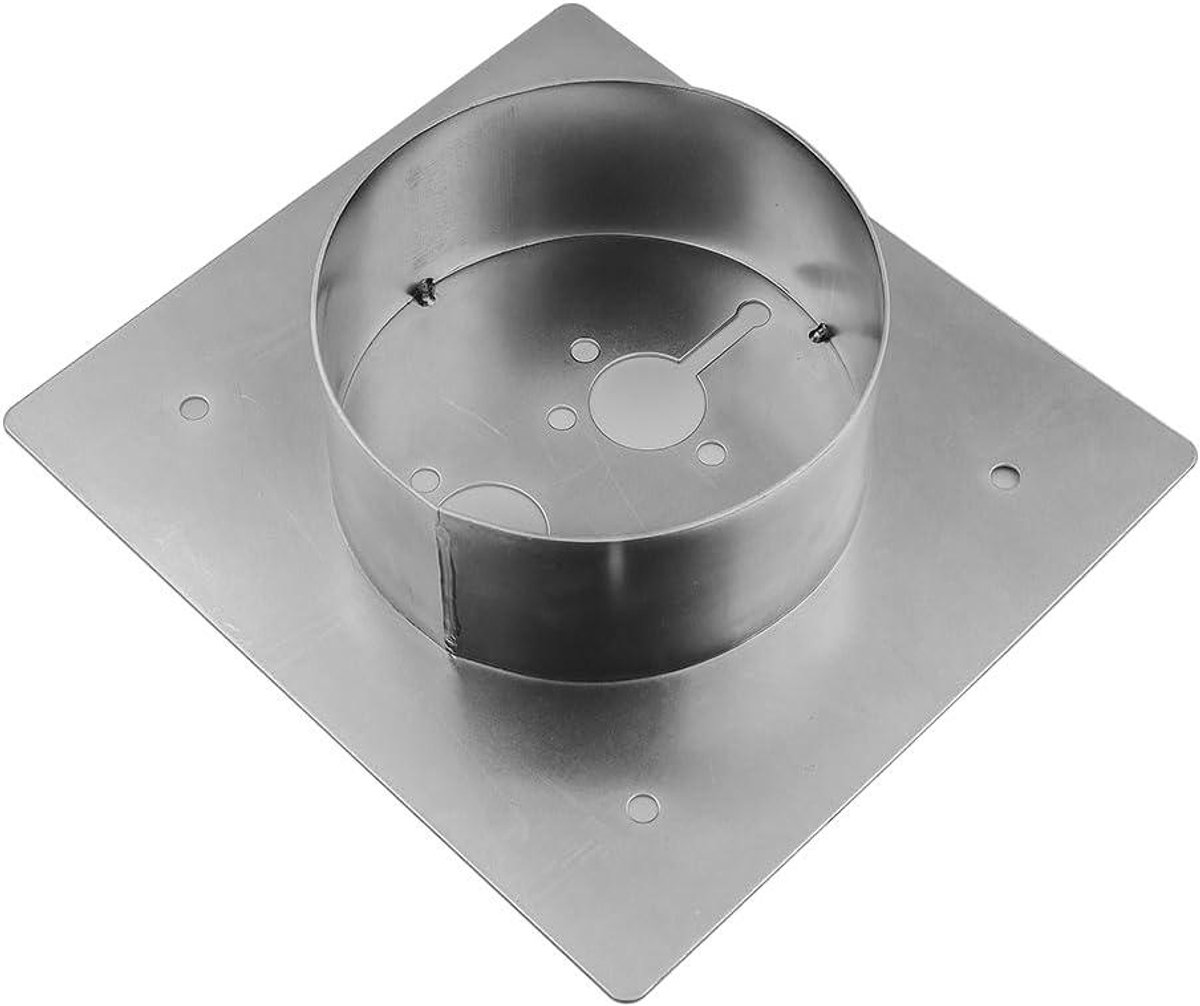 Allecto plus - Montageplaat voor dieselverwarmer 60 mm, roestvrijstalen torentje vlak.