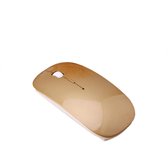 Oplaadbare 'direct connect' draadloze bluetooth muis voor Windows, MacBook, Android, iPad en Telefoon! (Goud)