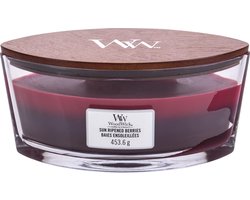 WoodWick Heartwick Flame Trilogy Ellipse Geurkaars - Sun Ripened Berries - 50 branduren
