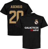 Galacticos Real Madrid Asensio 20 Team T-shirt - Zwart - 4XL