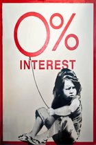 BANKSY 0% Interest Girl Canvas Print
