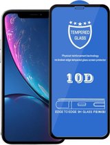 9H 10D schermbeschermer van gehard glas op volledig scherm voor iPhone XR / iPhone 11