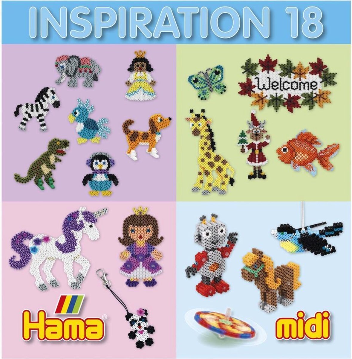 Hama Midi Strijkkralen Inspiratie-Boekje Nummer 18