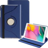 Tablet Hoes Case Cover Geschikt Voor: Samsung Galaxy Tab A 8.0 inch 2019 T290 - 360° draaibaar - Donkerblauw