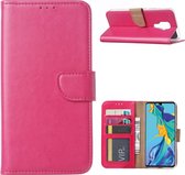 Huawei Mate 30 Lite - Bookcase Roze - portemonee hoesje
