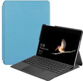 Microsoft Surface Go 2 hoes - Tri-Fold Book Case - Licht Blauw