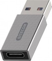 Sitecom CN-397 tussenstuk voor kabels USB-A USB C Grijs